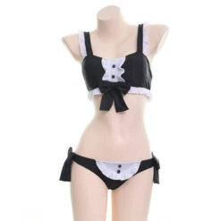 Bow Ruffle Kawaii Lolita Japanese Maid Lingerie Set(Bow Ruffle Kawaii Lolita Japanese Maid Lingerie Set 3)