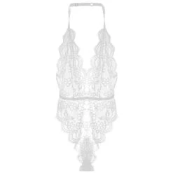 SofyeeSexy Deep V Slim Lace Outer Wear Bodysuit(Sofyee Sexy Deep V Slim Lace Outer Wear Bodysuit) -sofyee store 10818581958 352522677