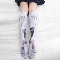 Ahegao Long Tights(Anime Kawaii Manga Kawaii Knee High Long Socks) -sofyee store 11163468380 537283327