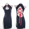 Anime Chinese Style Sexy Keyhole Lace Up Girly Dress Lingerie(Anime Chinese Style Sexy Keyhole Lace Up Girly Dress Lingerie)