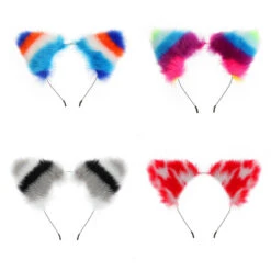 Variegated Ear Two-dimensional Flirting Rabbit Hair Hoop(Variegated Ear Two Dimensional Flirting Rabbit Hair Hoop)