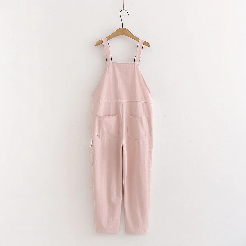 Japanese Casual All-match Loose College Style Letter Bear Overalls(Japanese Casual All Match Loose College Style Letter Bear Overalls) 6 Japanese Casual All-match Loose College Style Letter Bear Overalls(Japanese Casual All Match Loose College Style Letter Bear Overalls) - Image 4
