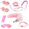 Kawaii Pink Angel Soft BDSM Lover Gothic Bondage 7 PCS Set(Bdsm Lover Gothic Bondage 7 Pcs Set) -sofyee store 15340691571 1721519149