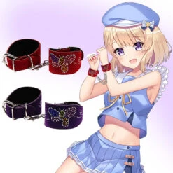 Sofyee BDSM Sexy Butterfly Metal Handcuffs Leather Bondage Hand Shackles(Sofyee Bdsm Sexy Butterfly Metal Handcuffs Leather Bondage Hand Shackles)