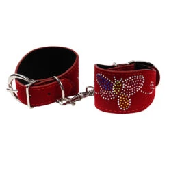 Sofyee BDSM Sexy Butterfly Metal Handcuffs Leather Bondage Hand Shackles(Sofyee Bdsm Sexy Butterfly Metal Handcuffs Leather Bondage Hand Shackles) -sofyee store 16055978557 2088218055
