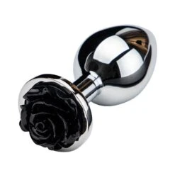 Rose Girl Butt Plug- Black(Rose Girl Butt Plug)