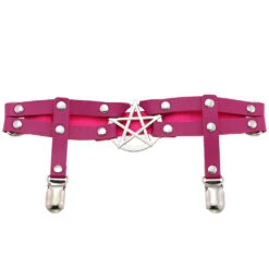 Gothic Pastel Lolita Heart Leather Garter(Gothic Pastel Lolita Heart Leather Garter 1) -sofyee store 18441780624 1059205004