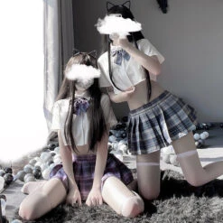 Anime School Girl Shirt Skirt Set(Anime School Girl Shirt Skirt Set) -sofyee store 1 b59b2b68 ef4f 4939 9c2c 37ebd4116293