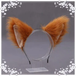 Anime Plush Fold Fox Ear Hairpin(Anime Plush Fold Fox Ear Hairpin)