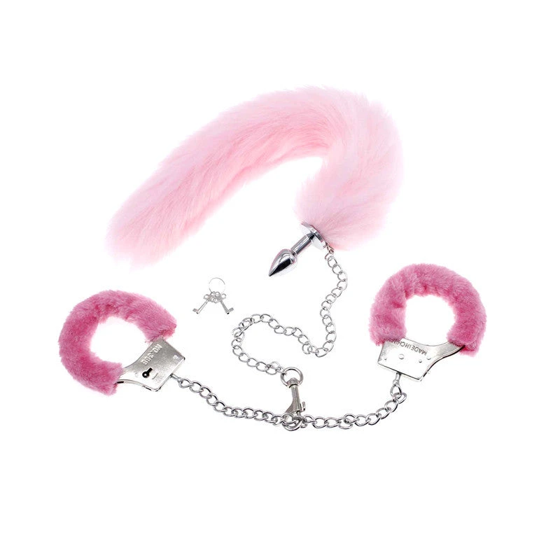 Sofyee Handcuffs + Fox Tail Plug Sex Toys(Sofyee Handcuffs Fox Tail Plug Sex Toys) 3 Sofyee Handcuffs + Fox Tail Plug Sex Toys(Sofyee Handcuffs Fox Tail Plug Sex Toys)