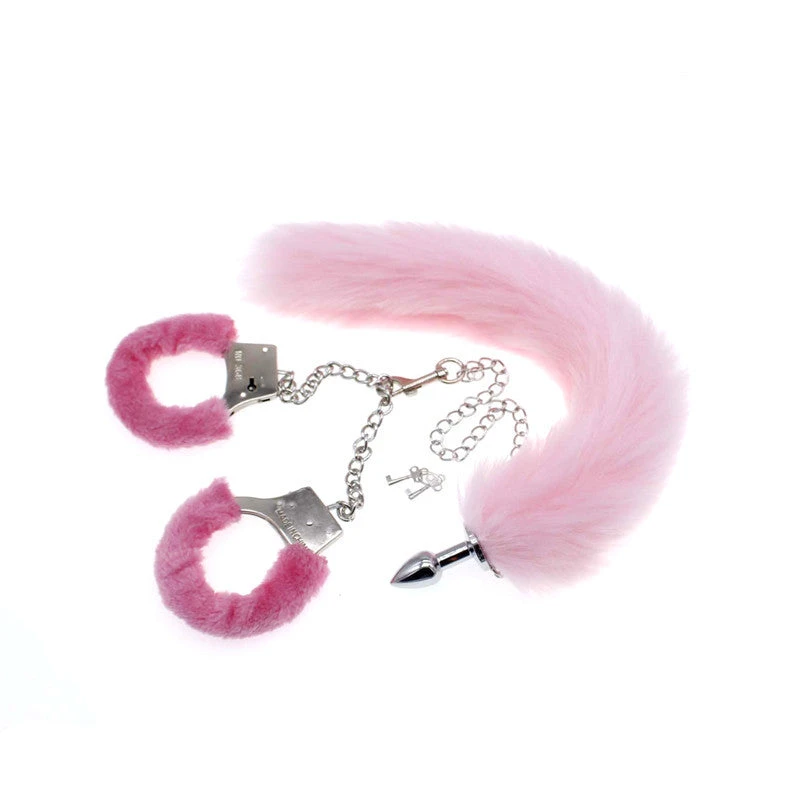Sofyee Handcuffs + Fox Tail Plug Sex Toys(Sofyee Handcuffs Fox Tail Plug Sex Toys) 4 Sofyee Handcuffs + Fox Tail Plug Sex Toys(Sofyee Handcuffs Fox Tail Plug Sex Toys) - Image 2