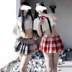 Anime School Girl Shirt Skirt Set(Anime School Girl Shirt Skirt Set) -sofyee store 2 f3bcb613 8525 4f41 98ee dd3c2b5c67f2