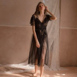 Pretty Honey Romance Lace Baby Doll Night Gown(Pretty Honey Romance Lace Baby Doll Night Gown) -sofyee store 37 56a9958c 1e18 4d27 a47e c153b63a7a1d