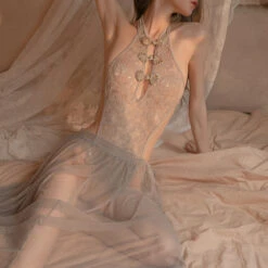 Anime Japanese Style Sexy Keyhole Lace Up Maid Dress Lingerie(Anime Japanese Style Sexy Keyhole Lace Up Maid Dress Lingerie 1) -sofyee store 4 353e2ee3 b340 4f54 bb4a 1e4363695b8d