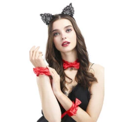 Sexy Collar And Handcuffs Three-Piece Set Sex Toy(Sexy Collar And Handcuffs Three Piece Set Sex Toy)