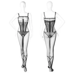 Full Body Seductive Bondage Fishnet Body Stocking(Full Body Seductive Bondage Fishnet Body Stocking) -sofyee store 7515 11