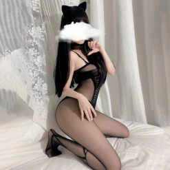 Full Body Seductive Bondage Fishnet Body Stocking(Full Body Seductive Bondage Fishnet Body Stocking) -sofyee store 7515 2