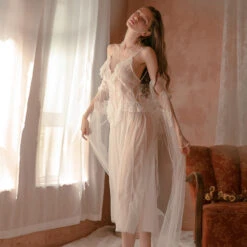 Pretty Honey Romance Lace Baby Doll Night Gown(Pretty Honey Romance Lace Baby Doll Night Gown) -sofyee store 7 646624d3 2736 45bb a8d7 ebf99a9fe287