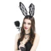 Feather Flirting Stick Lace Rabbit Ears Headband Clavicle Chain Collar Set(Feather Flirting Stick Lace Rabbit Ears Headband Clavicle Chain Collar Set) -sofyee store 8762055180 1785547670