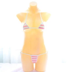 Amine Girly Micro SHIMAPAN Kawaii Cosplay Costume Bikini Set(Amine Girly Micro Shimapan Kawaii Cosplay Costume Bikini Set) -sofyee store 9016519699 955042420