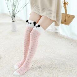 Bunny Striped Kawaii Tumblr Lolita Cutie Over Knee Thigh High Long Socks(Striped Kawaii Tumblr Lolita Cutie Over Knee Thigh High Long Socks) -sofyee store 9117343504 826603078