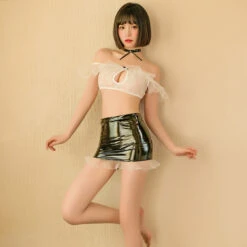 Japanese Sexy Lolita Ruffle Maid Lingerie Set -Leather(Japanese Sexy Lolita Ruffle Maid Lingerie) -sofyee store 9912 8
