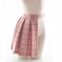 Japanese School GirlSexy Kawaii Grid Lingerie Half Skirt(Japanese School Girl Sexy Kawaii Grid Lingerie Half Skirt)