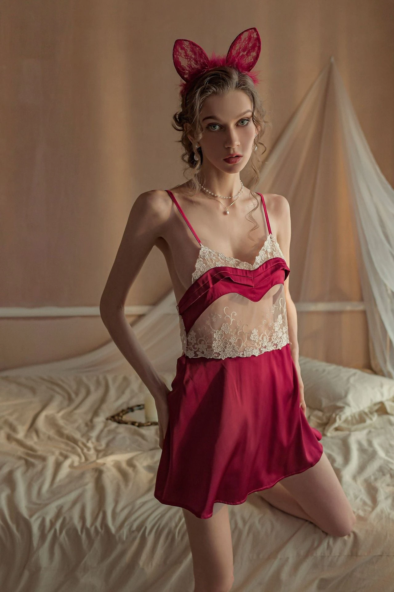 Bunny Lace Romantic Bride's Romantic Bow Babydoll(Bunny Lace Romantic Brides Romantic Bow Babydoll) 5 Bunny Lace Romantic Bride's Romantic Bow Babydoll(Bunny Lace Romantic Brides Romantic Bow Babydoll) - Image 3