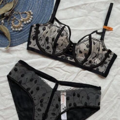 Dot Flower Lacy Bra Set(Dot Flower Lacy Bra Set) -sofyee store O1CN014JvBdo25cZoIixfmG 2260017547 0 cib