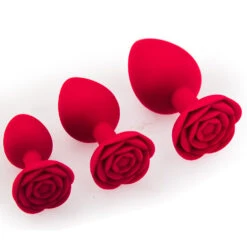 Silica Gel Rose Butt Plug(Silica Gel Rose Butt Plug)