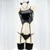 Black Leather Kawaii Devil Art Swings Lingerie Set(Black Leather Kawaii Devil Art Swings Lingerie Set) -sofyee store O1CN018lGTTb1KtimTgd9rT 2636701222 0 cib