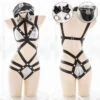Japanese Sexy Anime Leather Bondage Bodysuit-Police(Japanese Sexy Anime Leather Bondage Bodysuit Police) -sofyee store O1CN01ARRFZf1WZokjMElse 50852803