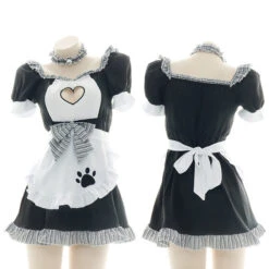 Japanese Sexy Maid Dress Keyhole Cat(Japanese Sexy Maid Dress Keyhole Cat)