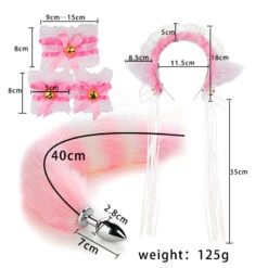 LolitaAnime Kawaii Ruffle Lace Headband Butt Plug Tail Set(Lolita Anime Kawaii Ruffle Lace Headband Butt Plug Tail Set) -sofyee store O1CN01D6qwC11Vbp4LKTw77 2169182672 0 cib