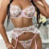 Pink Sheer Mesh Flower Bra Set(Pink Sheer Mesh Flower Bra Set 1) -sofyee store O1CN01M1D66f28NPYlVP5sd 1955007920 0 cib