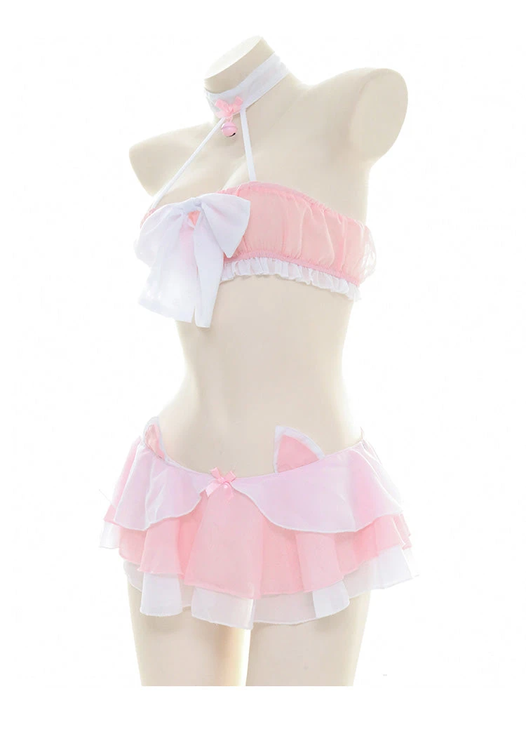 Kawaii Pink Cat Ruffle Girl(Kawaii Pink Cat Ruffle Girl) 4 Kawaii Pink Cat Ruffle Girl(Kawaii Pink Cat Ruffle Girl) - Image 2