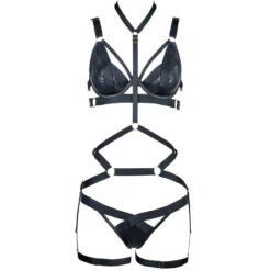 Mommy DOM Lace Up Bondage Bodysuit(Mommy Dom Lace Up Bondage Bodysuit)