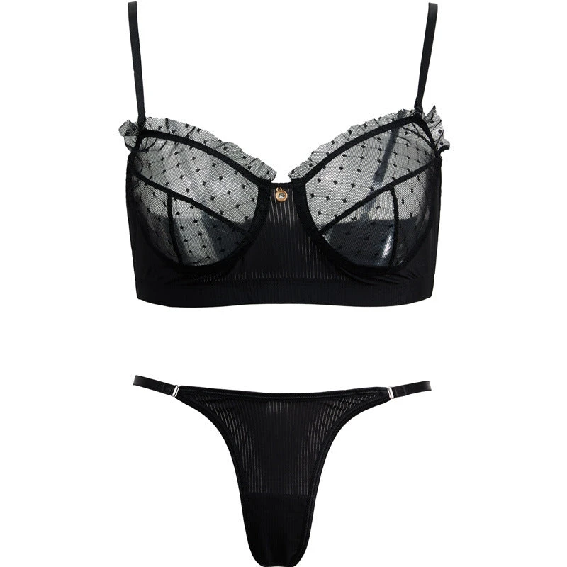 Japanese Sexy Anime Sensual Bodysuit(Sofyee Sweet Steel Ring Gathers Ultra Thin Three Point Embroidered Underwear Suit) 7 Japanese Sexy Anime Sensual Bodysuit(Sofyee Sweet Steel Ring Gathers Ultra Thin Three Point Embroidered Underwear Suit) - Image 5