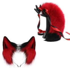 Real Fur Fox Cat Ear Buttplug Tail Set(Real Fur Fox Cat Ear Buttplug Tail Set)