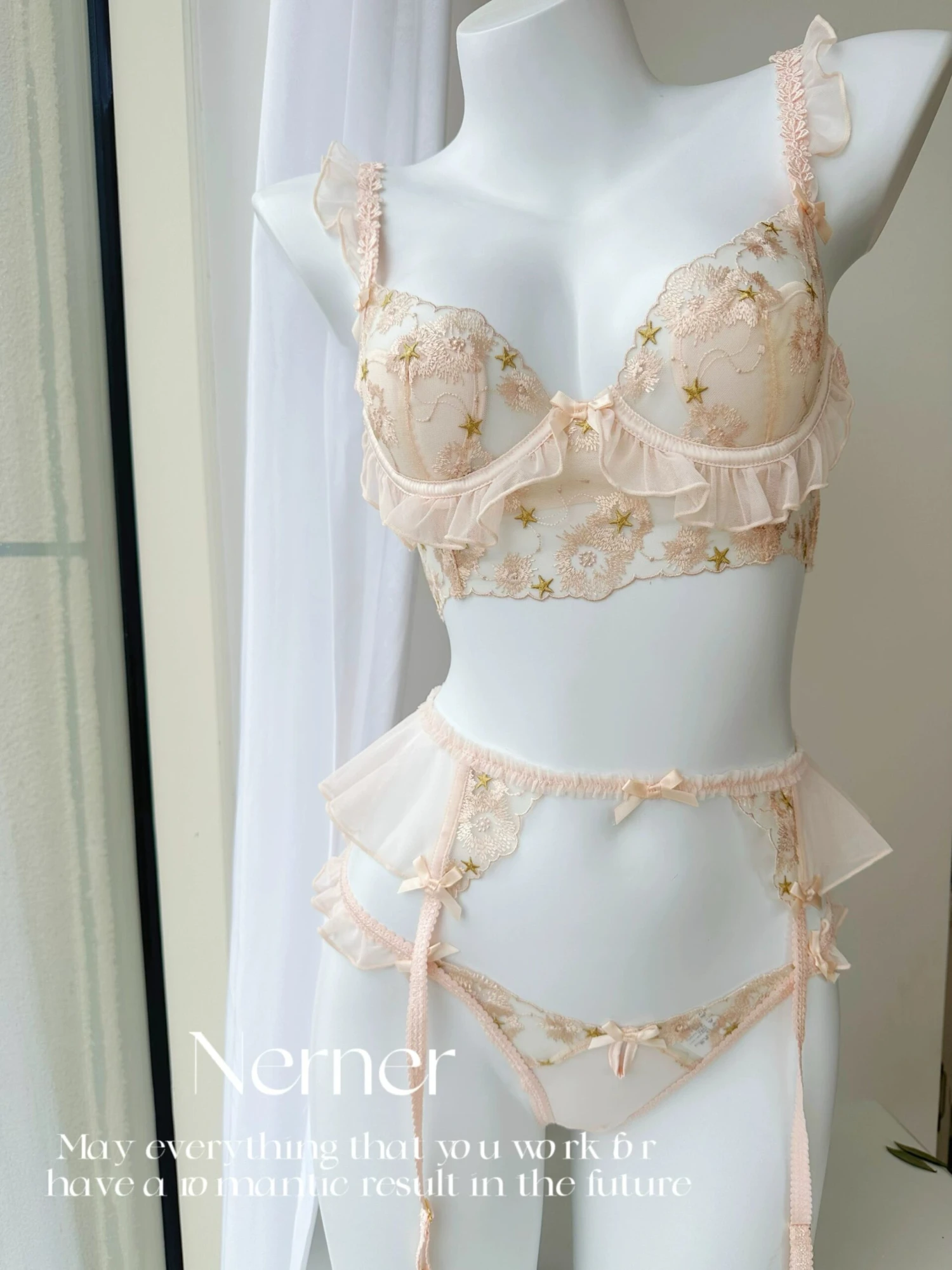 Ruffle Girl Flower Honeymoon Bra Set(Ruffle Girl Flower Honeymoon Bra Set) 3 Ruffle Girl Flower Honeymoon Bra Set(Ruffle Girl Flower Honeymoon Bra Set)