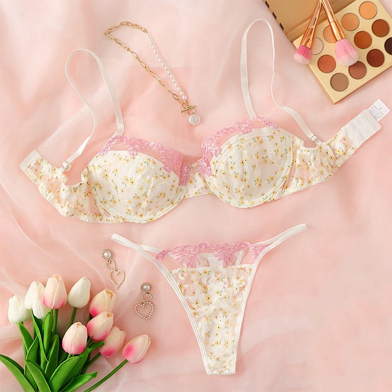 Sexy Flower Bra Set -V String Set(Sexy Flower Bra Set V String Set) 3 Sexy Flower Bra Set -V String Set(Sexy Flower Bra Set V String Set)