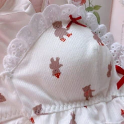 SofyeeJapanese Soft Girl Cute Teddy Bear Print Lotus Leaf Without Steel Ring Suit(Sofyee Japanese Soft Girl Cute Teddy Bear Print Lotus Leaf Without Steel Ring Suit) -sofyee store O1CN01eyWAIe1RfFQALhwSI 181102138