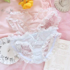 Sweet Strawberry Pie Japanese Girl Heart Bandage Lace Panties(Sweet Strawberry Pie Japanese Girl Heart Bandage Lace Panties)