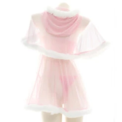Japanese Cardigans Sexy Pink Nighties - Ruffle Sheer Transparent Babydoll(Japanese Cardigans Sexy Pink Nighties Ruffle Sheer Transparent Babydoll) -sofyee store O1CN01jbiR3l1KtijtDzCYf 2636701222 0 cib