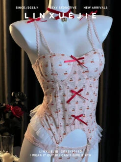 Cherry Lolita Ruffle Bodysuit(Cherry Lolita Ruffle Bodysuit)