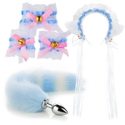 LolitaAnime Kawaii Ruffle Lace Headband Butt Plug Tail Set(Lolita Anime Kawaii Ruffle Lace Headband Butt Plug Tail Set) -sofyee store O1CN01oF4g4q1Vbp4Dlsppa 2169182672 0 cib