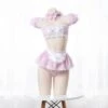 Pink Anime Kawaii Japanese Choker Apron Maid Set(Pink Anime Kawaii Japanese Choker Apron Maid Set 1) -sofyee store O1CN01qQFiRT2BcTJOgidWe 785168359