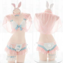 Anime Cute Cream Dessert Bunny Underwear Set(Anime Cute Cream Dessert Bunny Underwear Set)