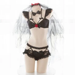 Bow Ruffle Kawaii Lolita Japanese Maid Lingerie Set(Bow Ruffle Kawaii Lolita Japanese Maid Lingerie Set 2)