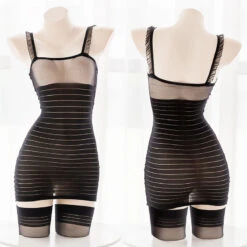 Sexy Black Sheer Seductive Bondage Fishnet Body Stocking(Sexy Black Sheer Seductive Bondage Fishnet Body Stocking)